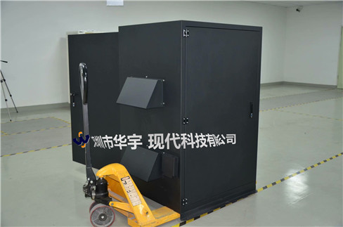 我司21號(hào)發(fā)貨浙江，為浙江某公司提供定制款恒溫恒濕戶外投影儀安裝柜(圖1)